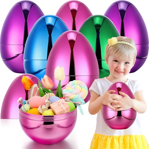 MiniInflat Jumbo-Ostereier, 25,4 cm, extra groß, befüllbare Ostereier, Großpackung, metallischer Kunststoff, Ostereier für Ostereiersuche, Überraschungseier, Geschenke, Aufbewahrung, Party-Dekoration MiniInflat Jumbo-Ostereier, 25,4 cm, extra groß, befüllbare Ostereier, Großpackung, metallischer Kunststoff, Ostereier für Ostereiersuche, Überraschungseier, Geschenke, Aufbewahrung, Party-Dekoration von MiniInflat