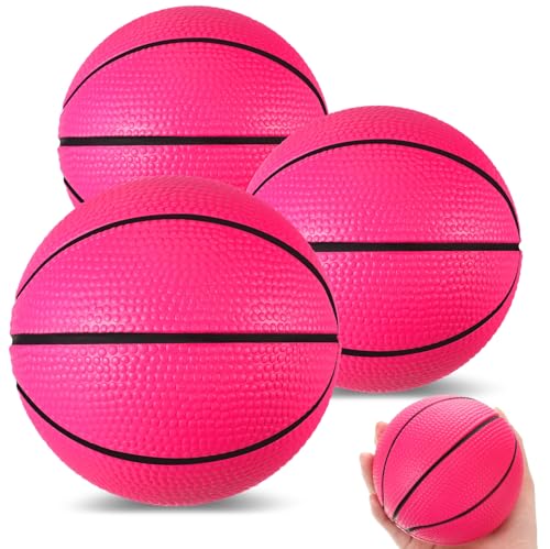 MiniInflat Mini-Schaumstoff-Basketbälle für Mädchen, 10,2 cm, Rosa, Stressball, sicher, weicher Ersatz, Pool-Basketball für Strand, Innenbereich, Kinder, leise, federnd, Basketball, Party, Sportspiel MiniInflat Mini-Schaumstoff-Basketbälle für Mädchen, 10,2 cm, Rosa, Stressball, sicher, weicher Ersatz, Pool-Basketball für Strand, Innenbereich, Kinder, leise, federnd, Basketball, Party, Sportspiel von MiniInflat