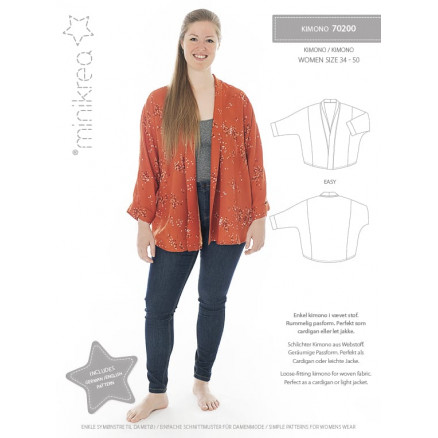 MiniKrea Kimono Größen 34-50 von MiniKrea