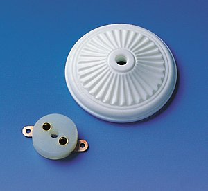 MiniMundus Deckenlampen-Rosette mit Steckdose, mittel für das Puppenhaus MiniMundus Deckenlampen-Rosette mit Steckdose, mittel für das Puppenhaus von MiniMundus
