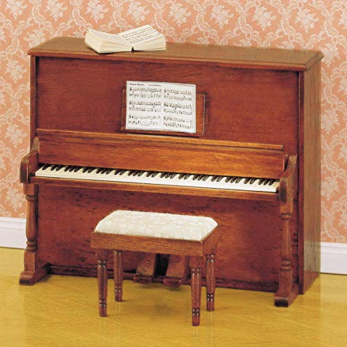 MiniMundus Klavier mit Hocker für das Puppenhaus, Bausatz von MiniMundus