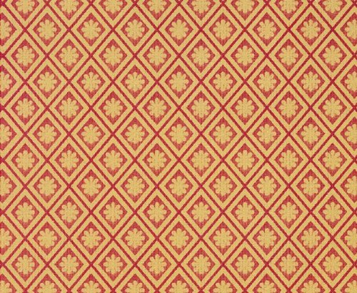 MiniMundus Tapete, Orange-rote Rauten für das Puppenhaus MiniMundus Tapete, Orange-rote Rauten für das Puppenhaus von MiniMundus
