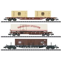 MiniTrix 18702 N 3er-Set Containerwagen der DB von MiniTrix