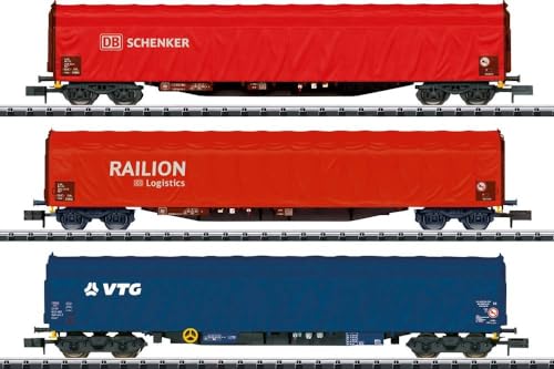 MiniTrix T18801 Schiebeplanenwagen Rils der DB AG und der AAE/VTG, 3er-Set MiniTrix T18801 Schiebeplanenwagen Rils der DB AG und der AAE/VTG, 3er-Set von MiniTrix