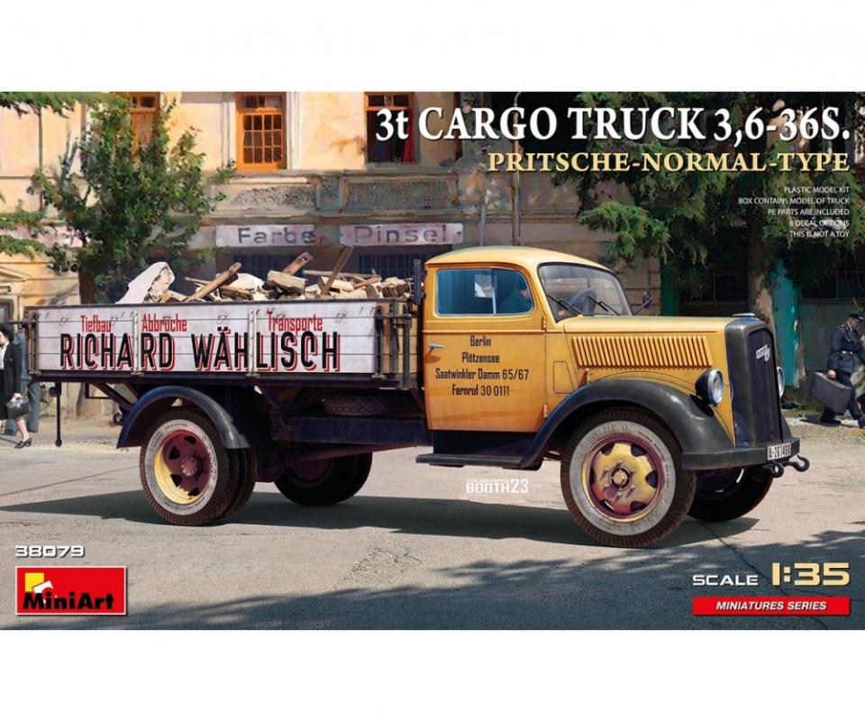 3t Cargo Truck  3,6-36S Pritschenwagen von Miniart