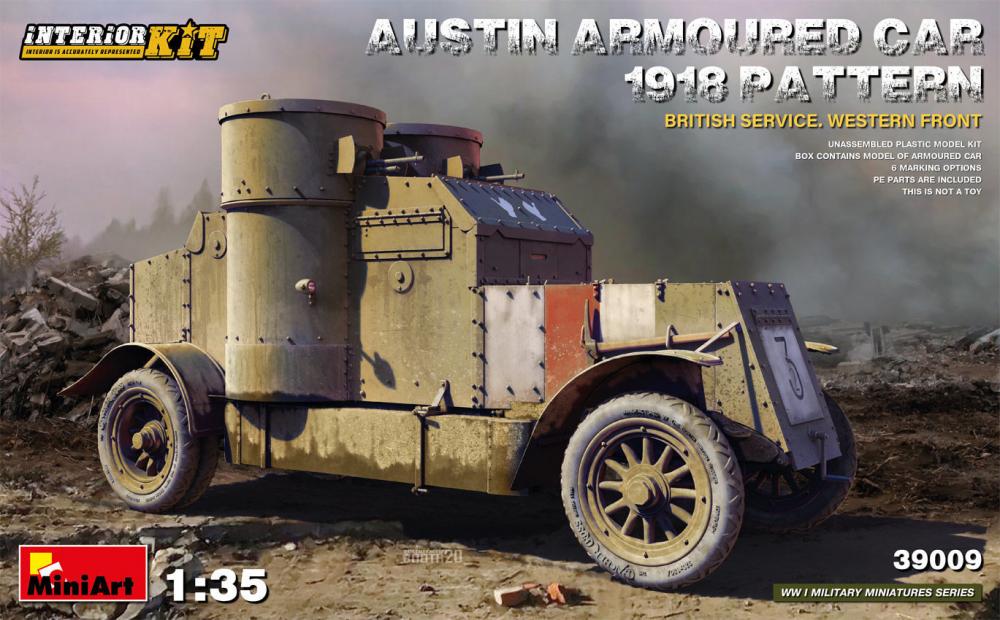 Austin Armoured Car - 1918 Pattern - British Service - Western Front - Interior Kit von Miniart