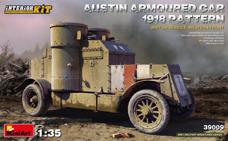 Austin Armoured Car - 1918 Pattern - British Service - Western Front - Interior Kit von Miniart