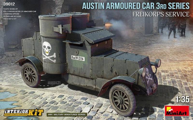 Austin Armoured Car 3rd Series: Freikorps Service. Interior Kit von Miniart