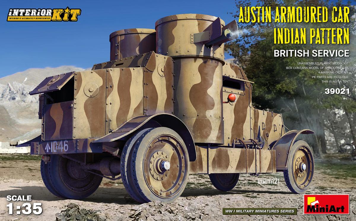 Austin Armoured Car Indian Pattern - British Service - Interior Kit von Miniart