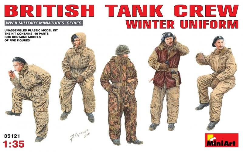 Britische Panzer Crew in Winteruniform von Miniart
