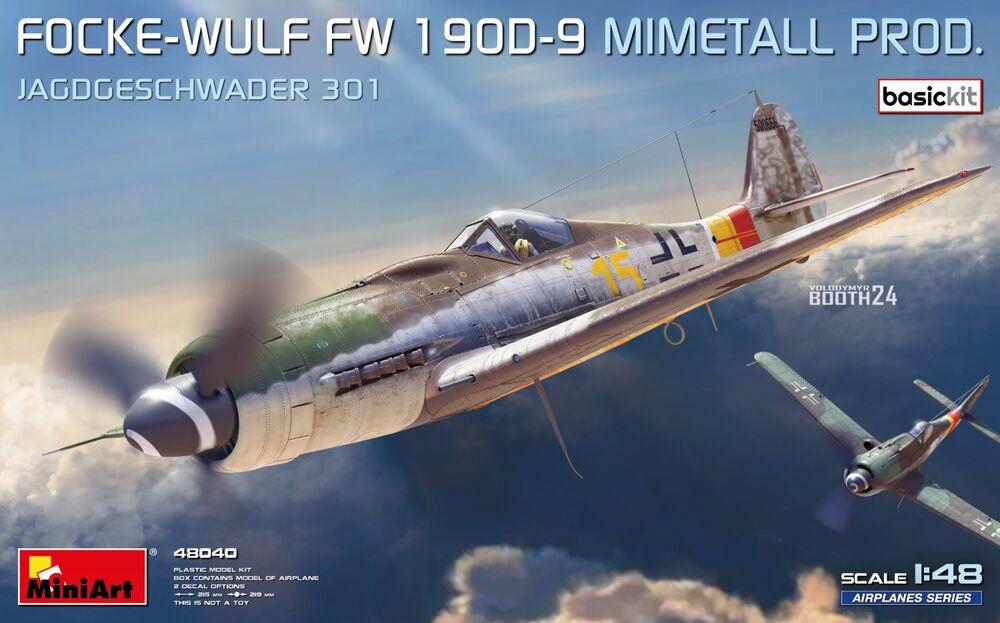 Focke-Wulf Fw 190D-9. Mimetall Prod. Jagdgeschwader 301 - Basic Kit. von Miniart