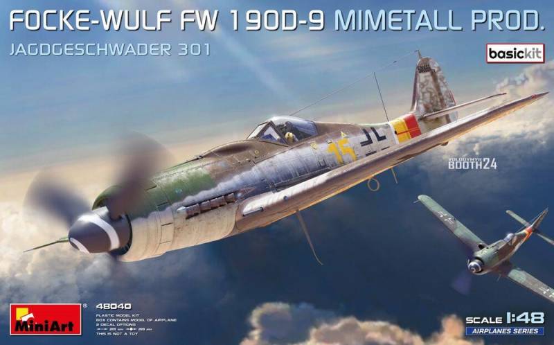 Focke-Wulf Fw 190D-9. Mimetall Prod. Jagdgeschwader 301 - Basic Kit. von Miniart