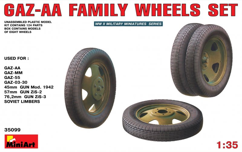 GAZ-AA Family Wheels set von Miniart