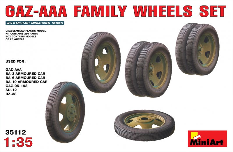 GAZ-AAA Family Wheels set von Miniart