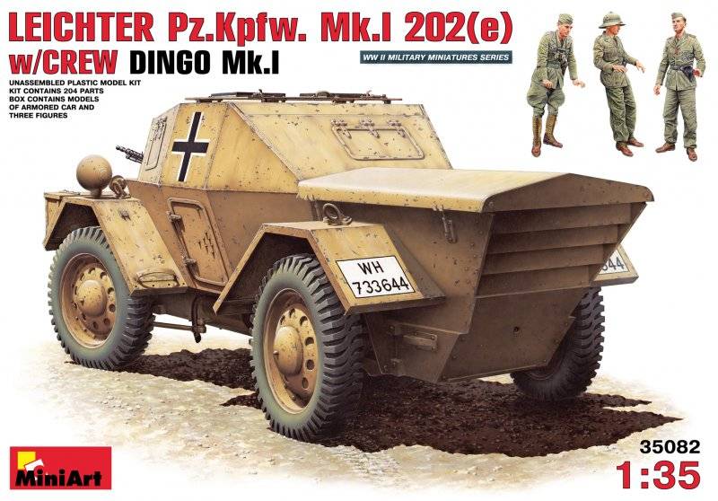 Leichter PzKpfWg Mk. I 202 ( e) with Crew Dingo Mk. I von Miniart