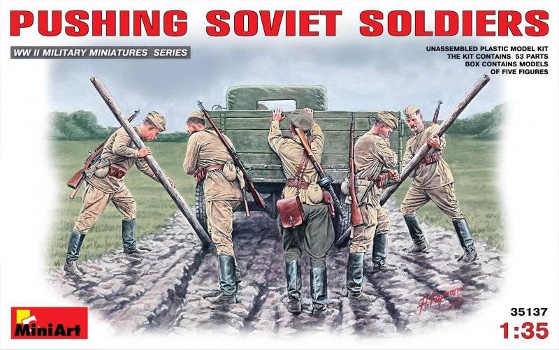 Pushing Soviet Soldiers Pushing Soviet Soldiers von Miniart