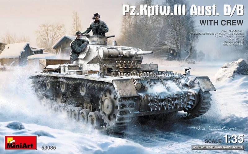 Pz.Kpfw.III Ausf. D/B with Crew Pz.Kpfw.III Ausf. D/B with Crew von Miniart