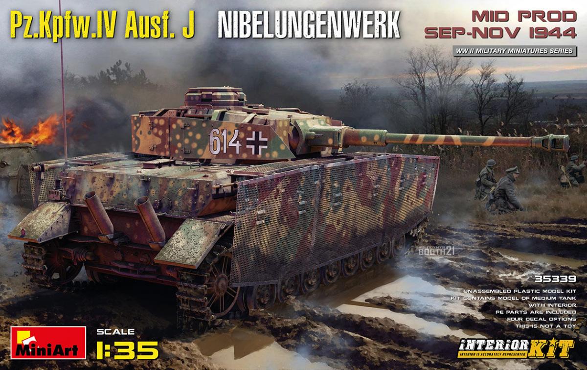 Pz.Kpfw.IV Ausf. J Nibelungenwerk. Mid Prod. (Sep-Nov 1944) - Interior Kit von Miniart