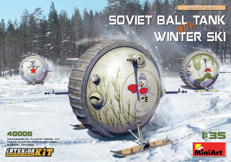 Soviet Ball Tank with Winter Ski - Interior Kit von Miniart