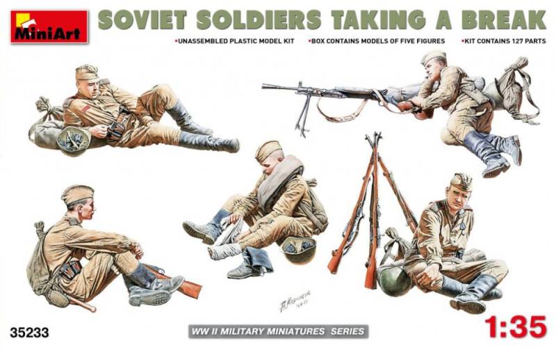 Soviet Soldiers Taking a Break von Miniart