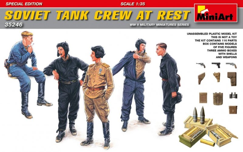 Soviet Tank Crew at Rest - Special Edition von Miniart