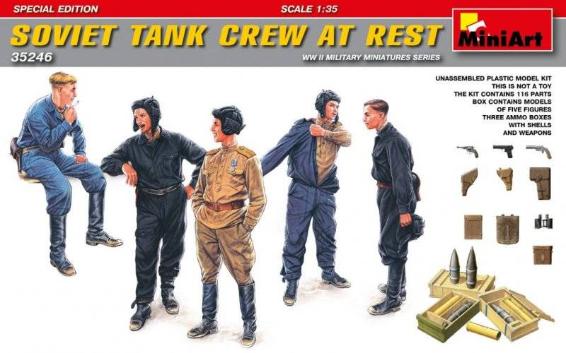 Soviet Tank Crew at Rest - Special Edition von Miniart
