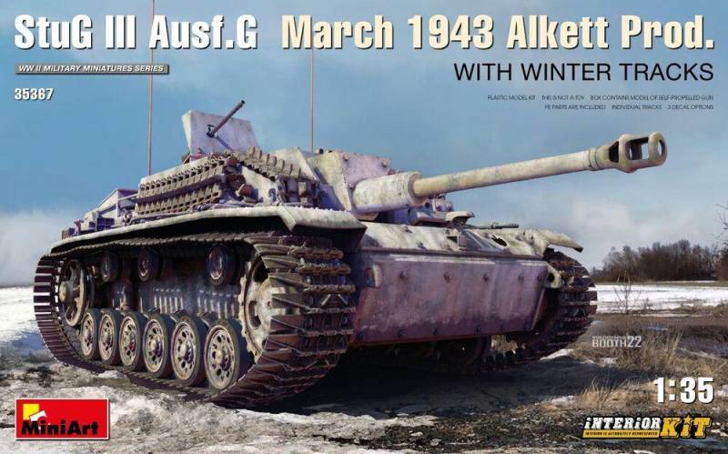 StuG III Ausf. G March 1943 Alkett Prod w/Winter Tracks - Interior Kit StuG III Ausf. G March 1943 Alkett Prod w/Winter Tracks - Interior Kit von Miniart