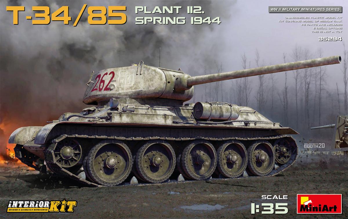 T-34-85 Plant 112. Spring 1944 - Interior Kit von Miniart