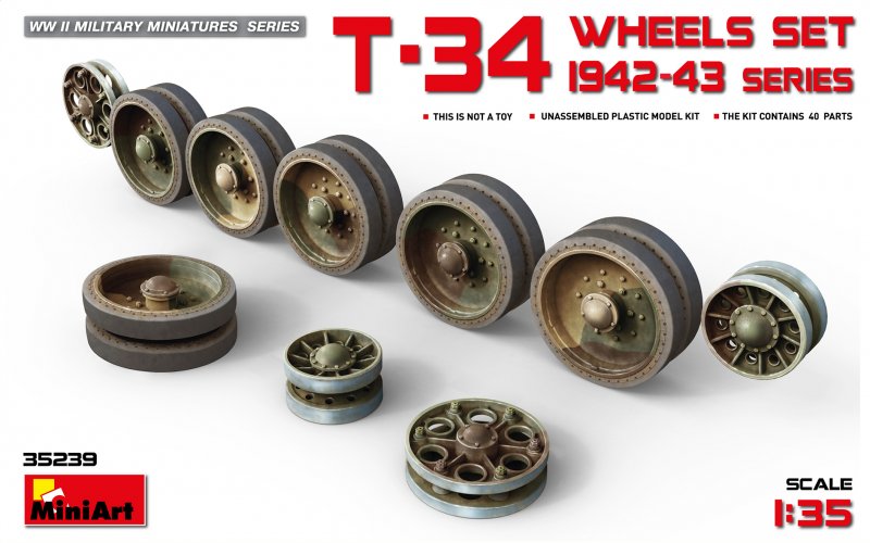 T-34 Wheels Set.1942-43 Series von Miniart