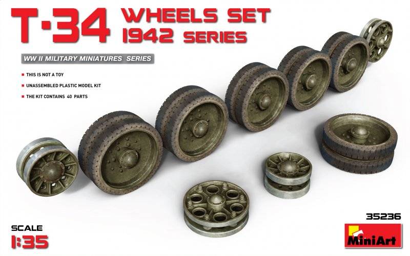 T-34 Wheels Set.1942 Series von Miniart