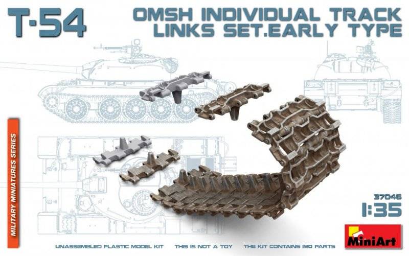 T-54 OMSh Individual Track Links Set. Early Type T-54 OMSh Individual Track Links Set. Early Type von Miniart