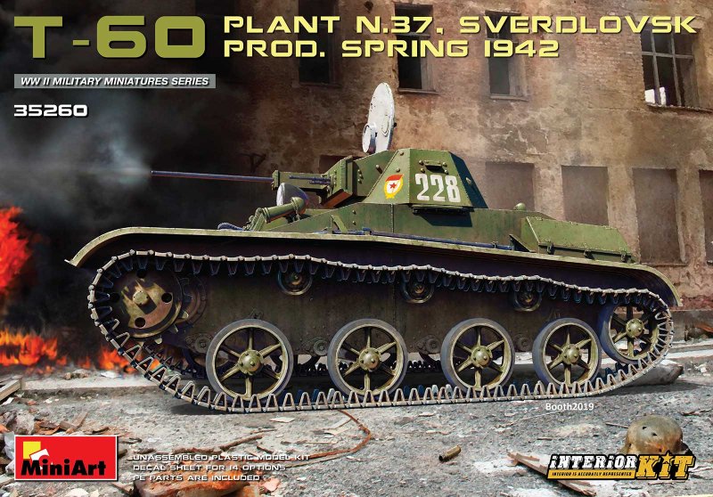 T-60 (Plant No.37,Sverdlovsk) Prod.Spring 1942 - Interior Kit von Miniart
