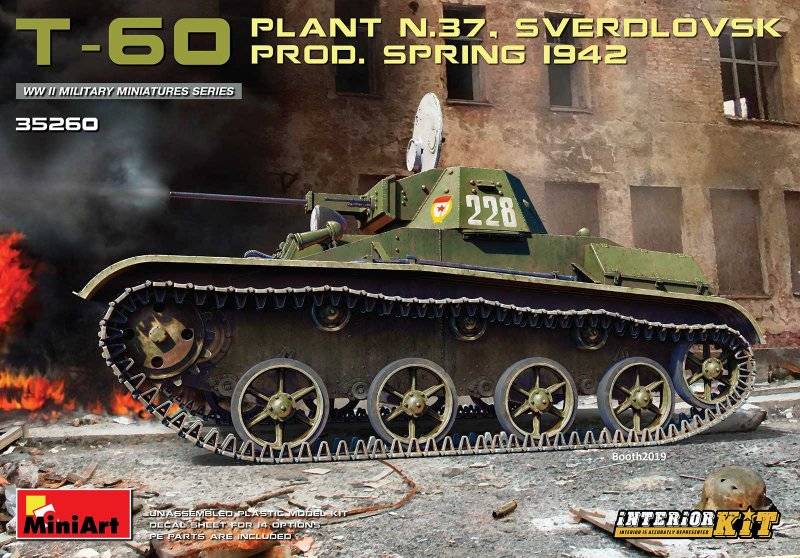 T-60 (Plant No.37,Sverdlovsk) Prod.Spring 1942 - Interior Kit von Miniart