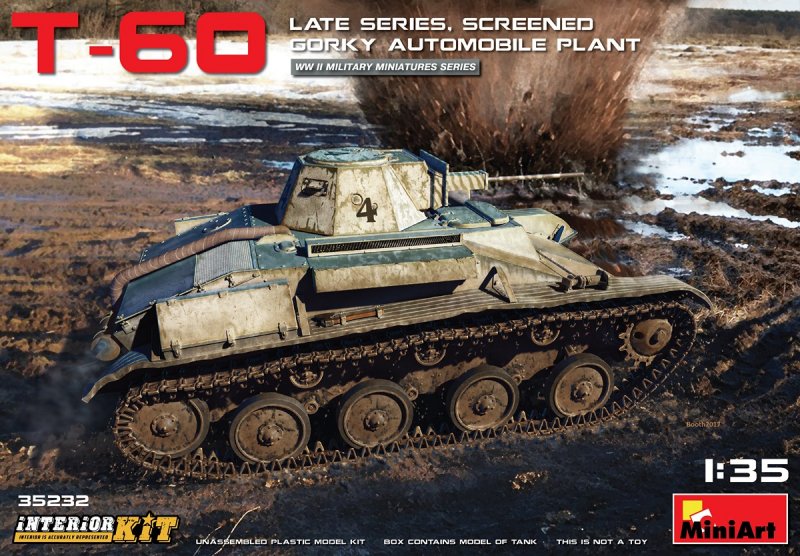 T-60 Late Series, Screened (Gorky Automobile Plant) Interior Kit von Miniart