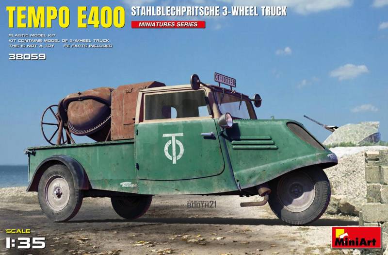 Tempo E400 StahlblechPritsche 3-Wheel Truck Tempo E400 StahlblechPritsche 3-Wheel Truck von Miniart