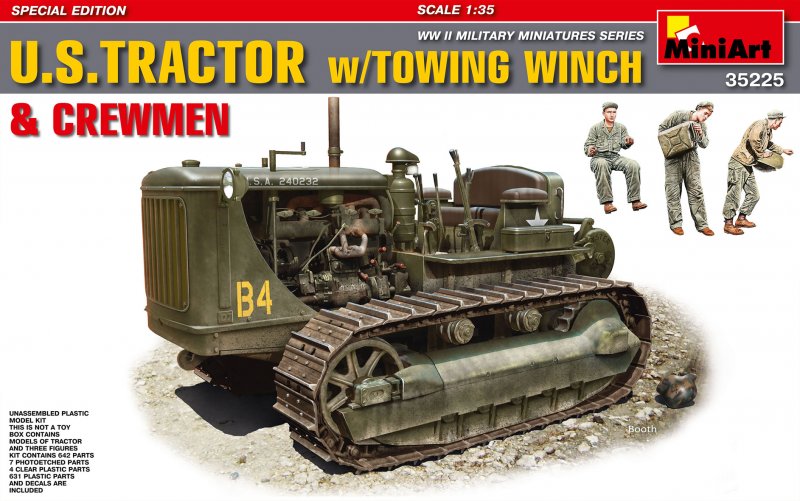 U.S.Tractor with Towing Winch & Crewmen - Special Edition von Miniart