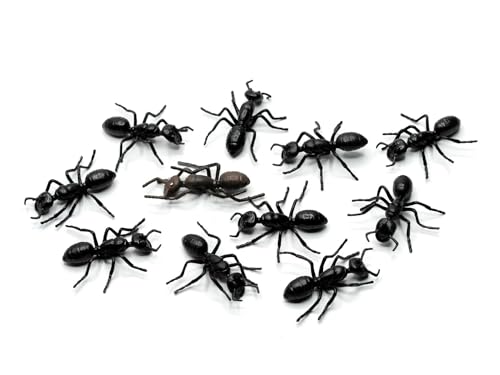 Miniblings 10x Ameisen Aufstellfigur Tierfiguren Ameise Krabbler Insekt schwarz von Miniblings
