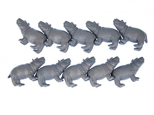 Miniblings 10x Nilpferde Aufstellfigur Gummitier 6cm Afrikanisches Nilpferd Hippo Miniblings 10x Nilpferde Aufstellfigur Gummitier 6cm Afrikanisches Nilpferd Hippo von Miniblings