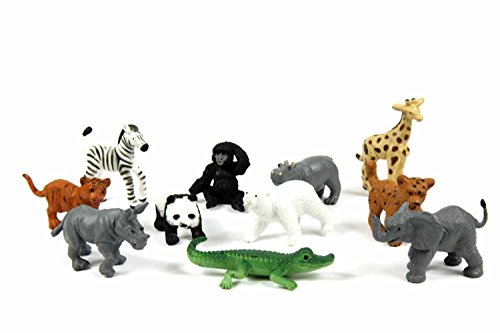 Miniblings 10x Zootiere Wildtiere Tiere Tierkinder Aufstellfiguren Zoo Baby von Miniblings