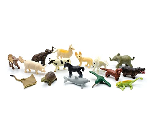 Miniblings 12x Glücks-Minis Set Baby Kinder Tierfiguren Aufstellfiguren Elefant Elch Alpaka von Miniblings