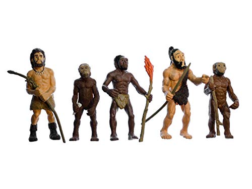 Miniblings 5X Evolution des Menschen Figuren Aufstellfiguren Mensch Neandertaler von Miniblings