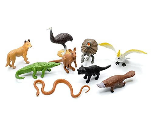 Miniblings 9X Australien Figuren Set - Handbemalte Aufstellfiguren Tierfiguren für Kinder und Sammler - Känguru, Dingo, Krokodil und mehr Miniblings 9X Australien Figuren Set - Handbemalte Aufstellfiguren Tierfiguren für Kinder und Sammler - Känguru, Dingo, Krokodil und mehr von Miniblings