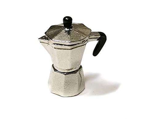 Miniblings Puppenstube Zubehör Espresso Kanne Mokka Kaffeekanne Puppenhaus Kaffemaschine von Miniblings