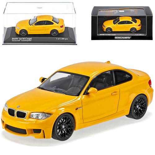 B-M-W 1er 1 M Coupe Coupe Gelb E82 2007-2013 1/43 Minichamps Modell Auto von Minichamps B-M-W