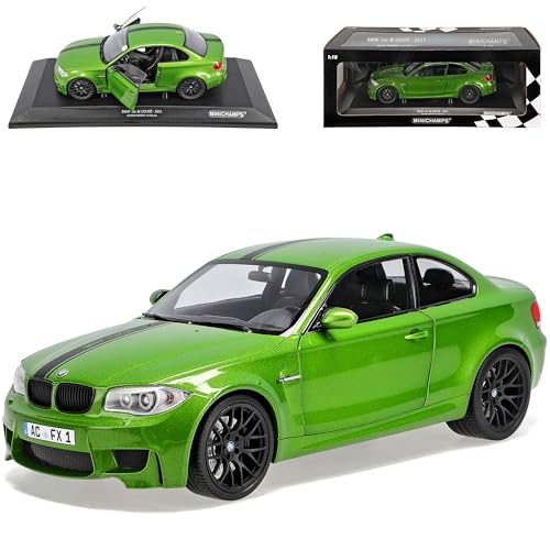 B-M-W 1er 1M M E82 Coupe Java Grün 2007-2013 1/18 Minichamps Modell Auto von Minichamps B-M-W