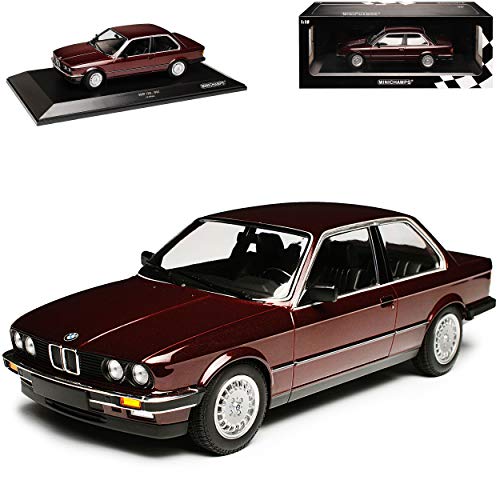 B-M-W 3er E30 323i Coupe Dunkel Rot Metallic 1982-1994 limitiert 1 von 400 Stück 1/18 Minichamps Modell Auto von Minichamps B-M-W