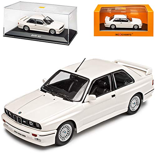 B-M-W 3er E30 M3 Coupe Weiss 1982-1994 1/43 Minichamps Maxichamps Modell Auto mit individiuellem Wunschkennzeichen von Minichamps B-M-W