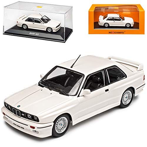 B*M*W 3er E30 M3 Coupe Weiss 1982-1994 1/43 Minichamps Maxichamps Modell Auto mit individiuellem Wunschkennzeichen von Minichamps B-M-W