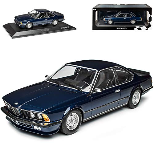 B-M-W 6er 635 CSI E24 Coupe Blau Metallic 1975-1989 limitiert 1 von 504 Stück 1/18 Minichamps Modell Auto mit individiuellem Wunschkennzeichen von Minichamps B-M-W
