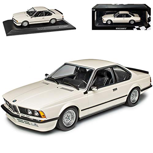 B-M-W 6er 635 CSI E24 Coupe Weiss 1975-1989 limitiert 1 von 504 Stück 1/18 Minichamps Modell Auto mit individiuellem Wunschkennzeichen von Minichamps B-M-W